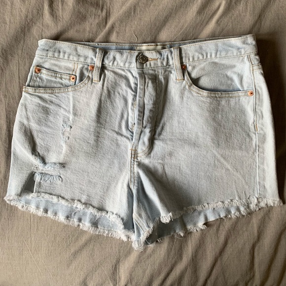 Light blue jeans shorts - Picture 1 of 4